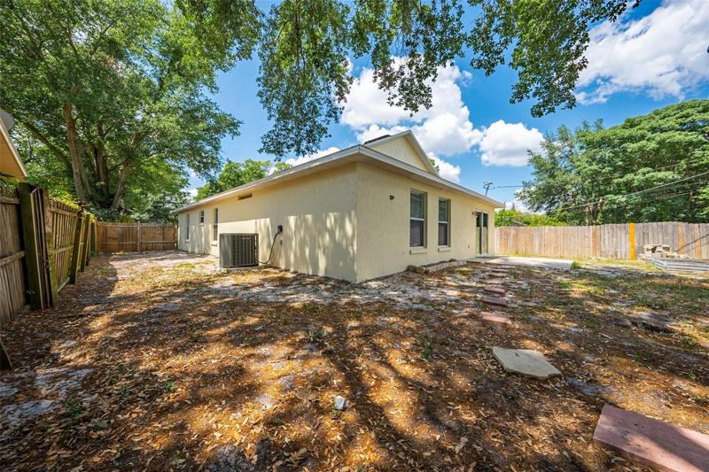 Back left side of the house