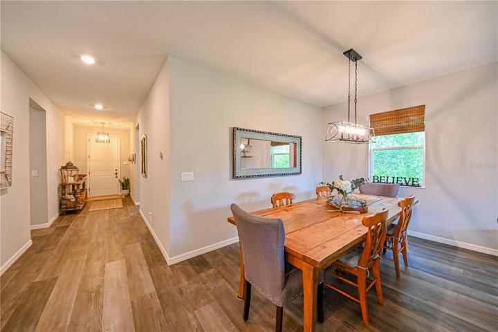Walk into an elegant foyer