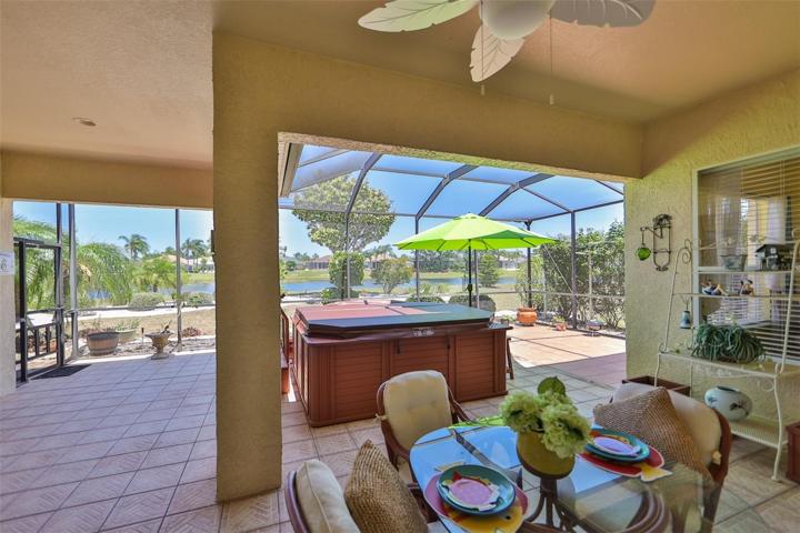 Rear Extended Screened Lanai Lovely Pond view