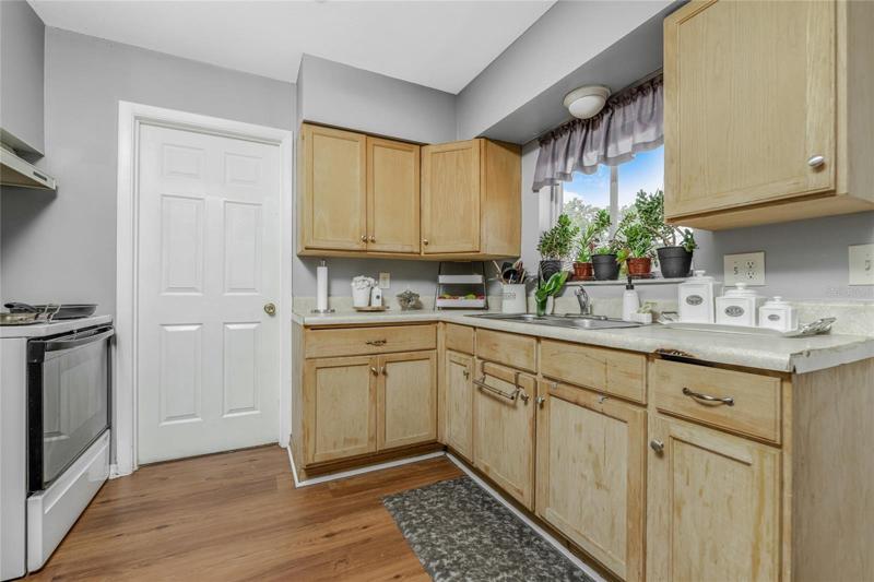 Utility room leads off the kitchen