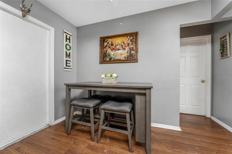 There's room for a dinette set