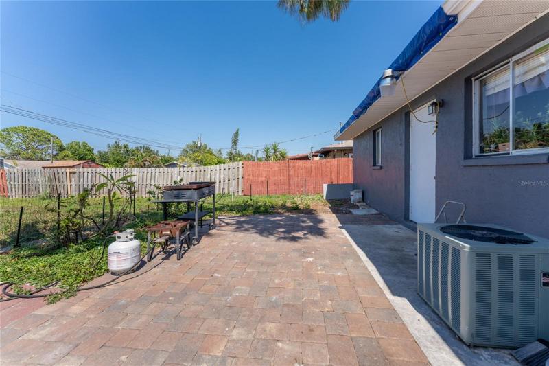 Rear patio