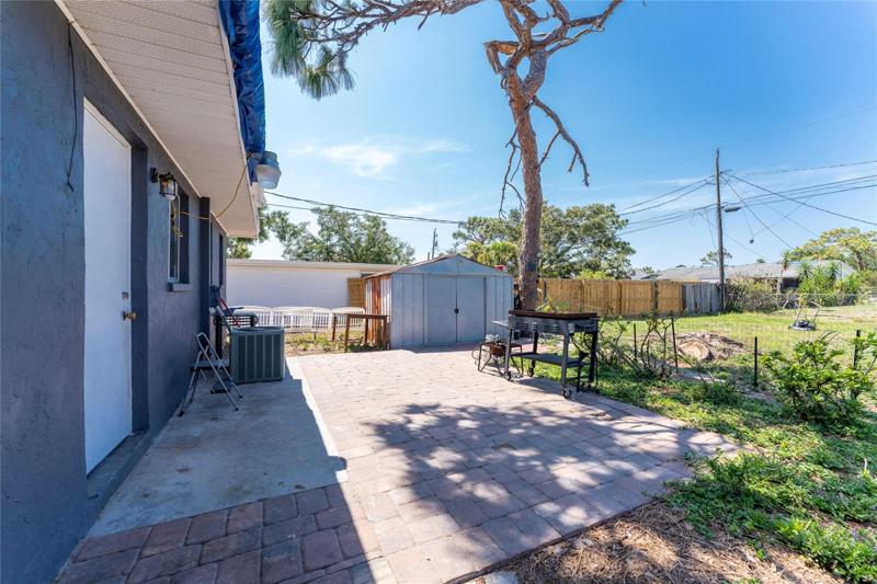 Rear patio