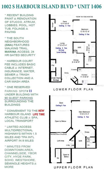 Unit 1406 Floorplan with General Info