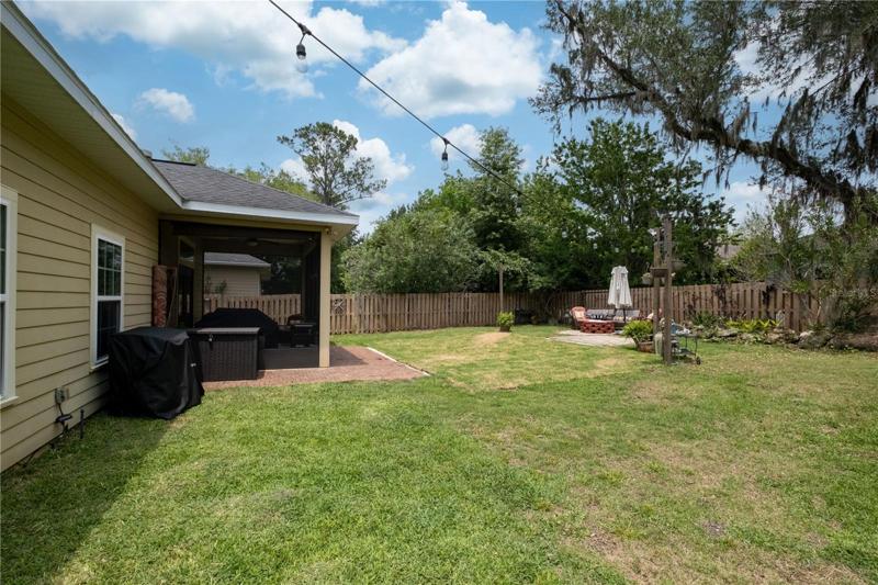 Large yard