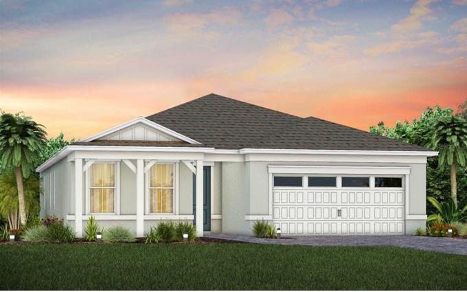 Mystique Coastal Exterior Design. Artistic rendering for this new construction home. Pictures are for illustrative purposes only. Elevations, colors and options may vary.