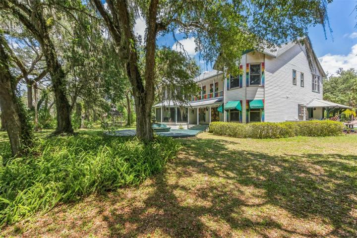 Winding Driveway to House