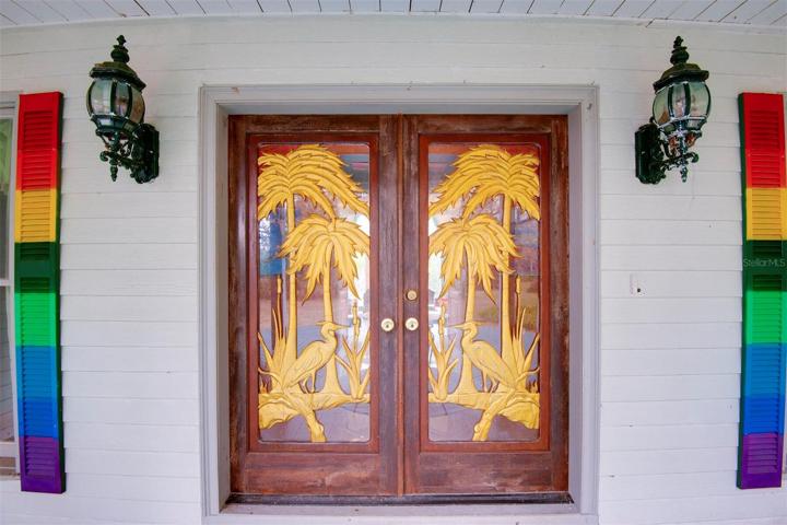 Double Front Door Entrance