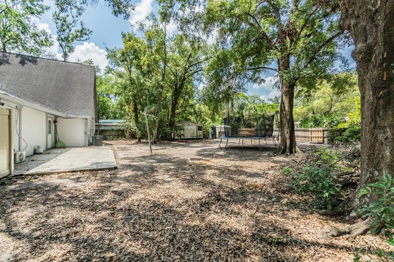 Fenced in Back Yard!  Great for a Pool or Storage!