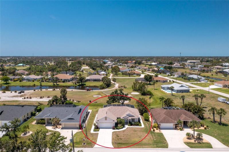 Aerial front view