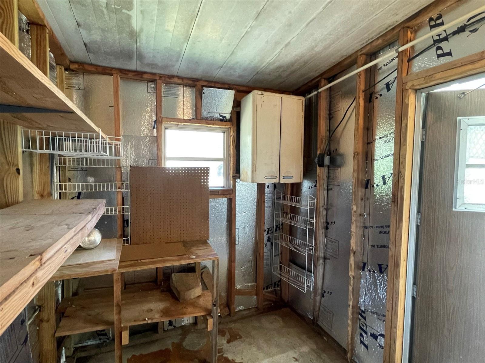 Utility Room Located at the Back of the Carport