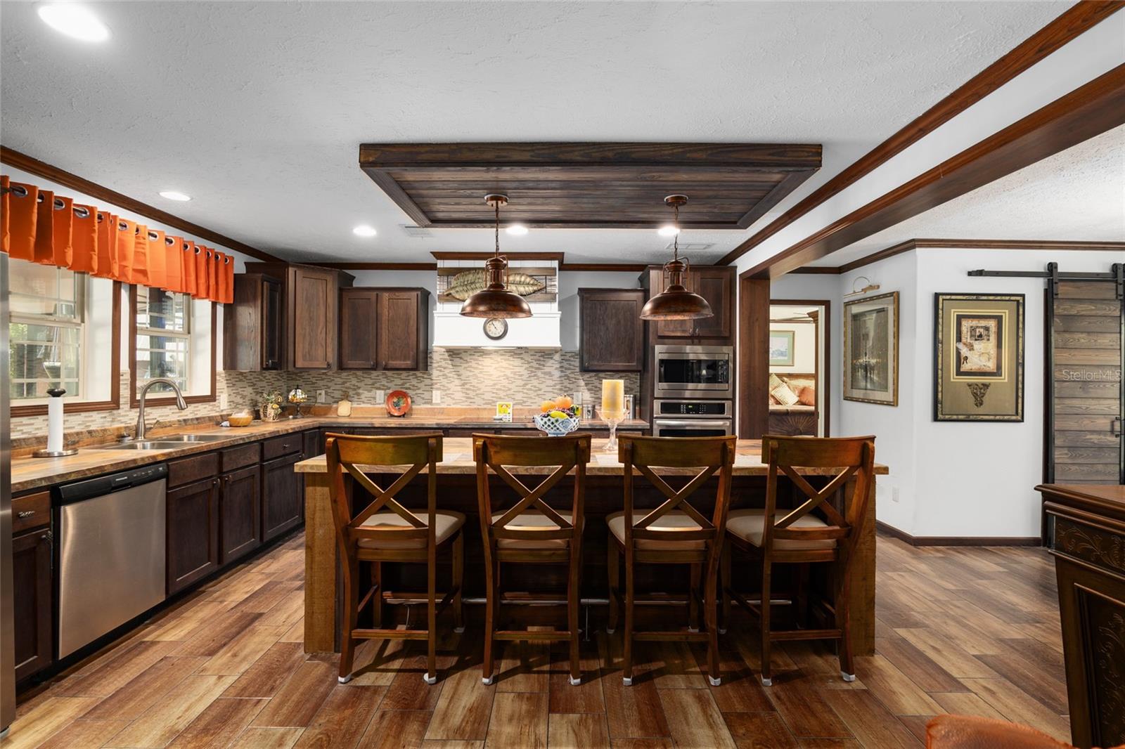 Kitchen with island