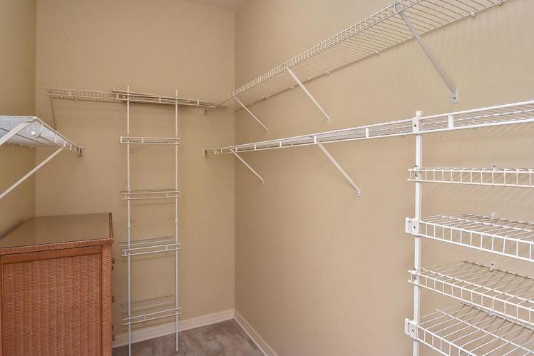 Master bedroom walk-closet