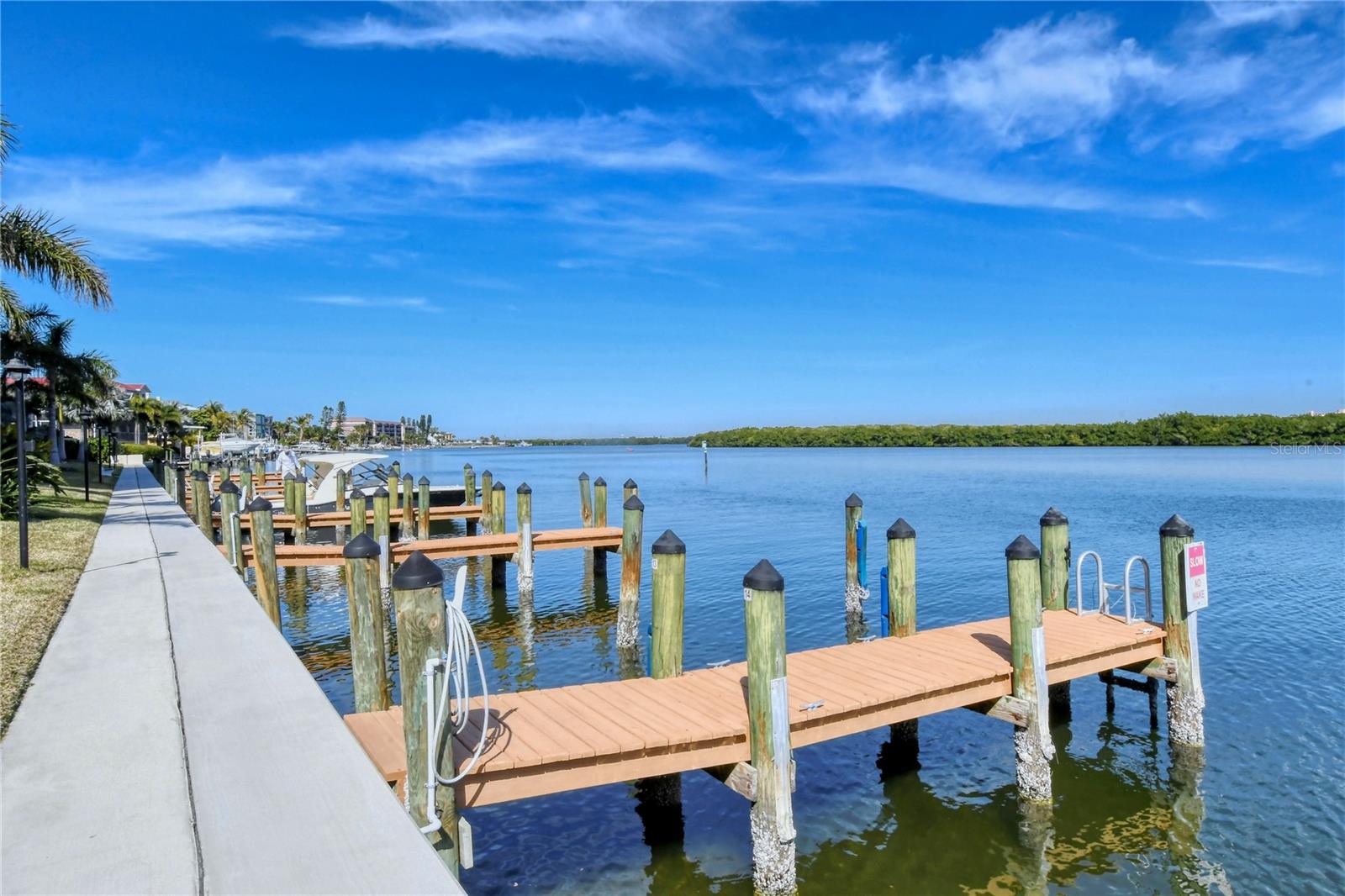 Boat docks with electric and water