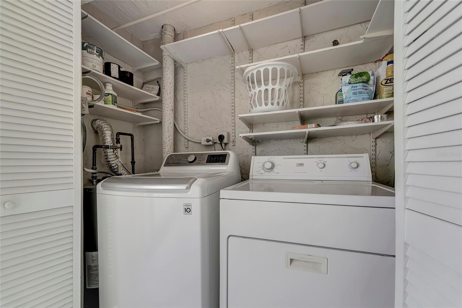 Laundry off lanai within the unit. Full size washer and dryer