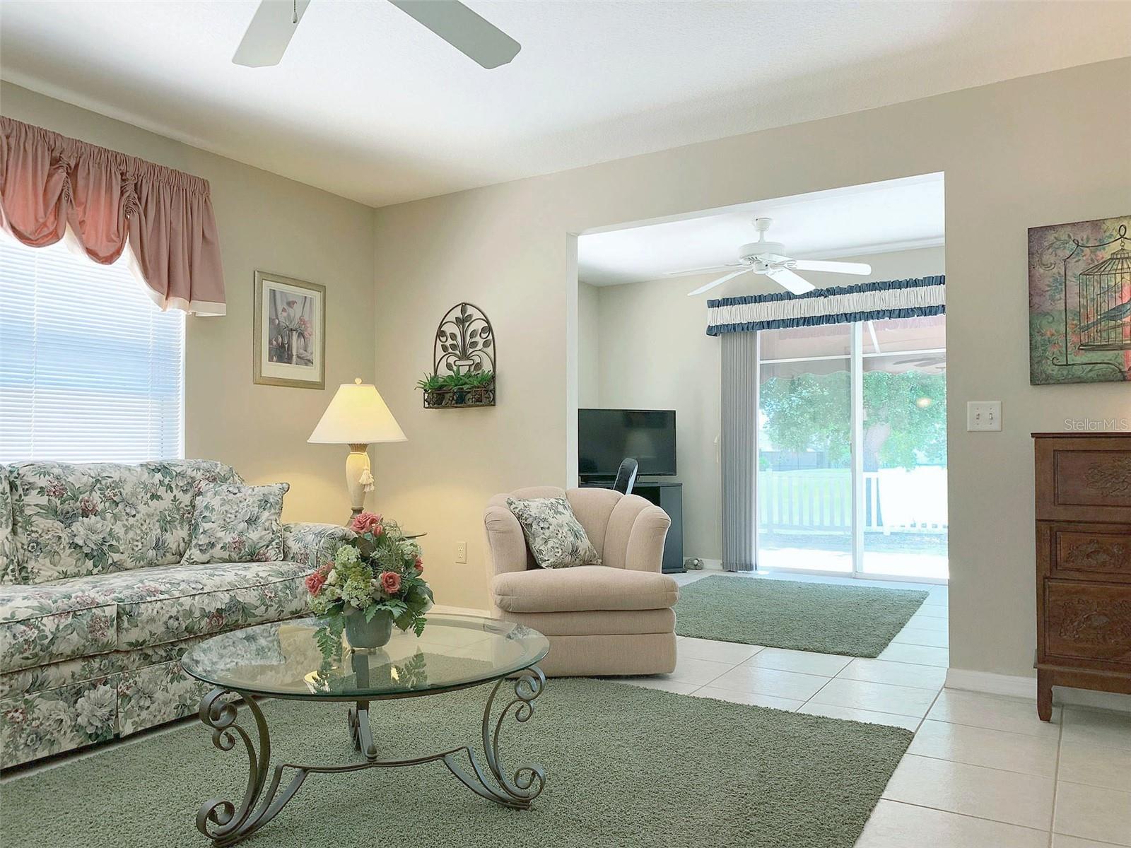 LIVING ROOM W/SMALL DEN
