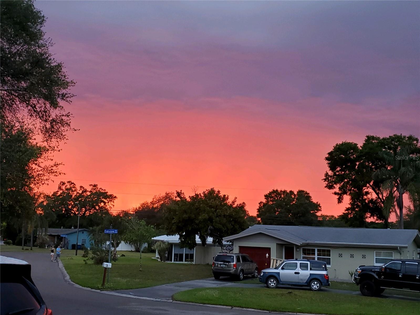 No Filter sunset from the front porch!