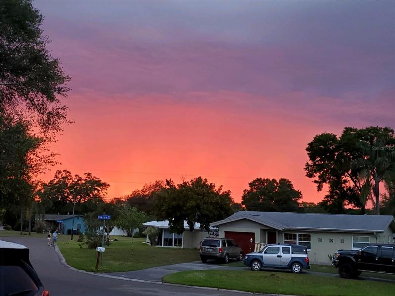 No Filter sunset from the front porch!