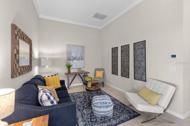 Bonus Room/ Family Room off the main living area featuring 12'+ Ceilings