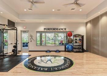 One of the fitness rooms in the amenities center