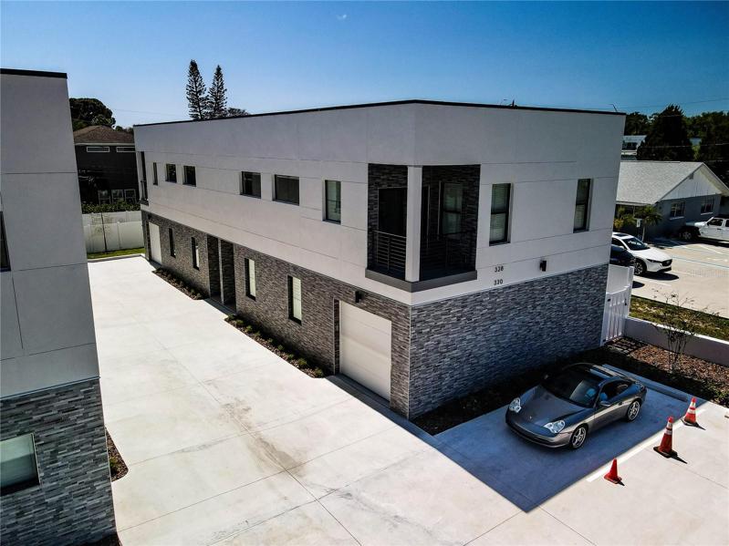 Each unit has its own garage. Additional guest parking in the front of the buildings