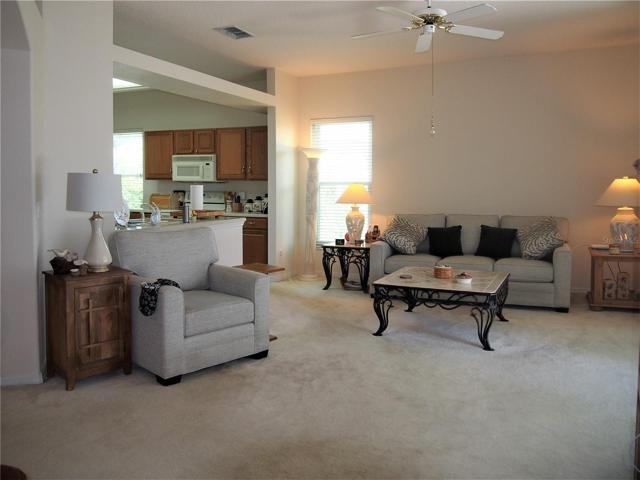 Family room opens to kitchen