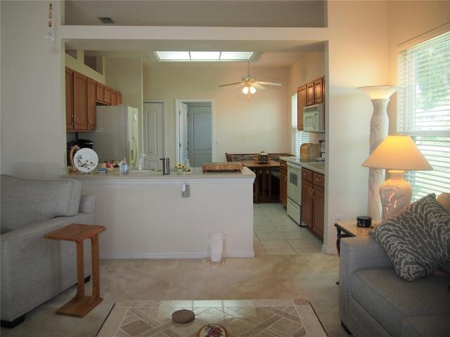 Family room and kitchen