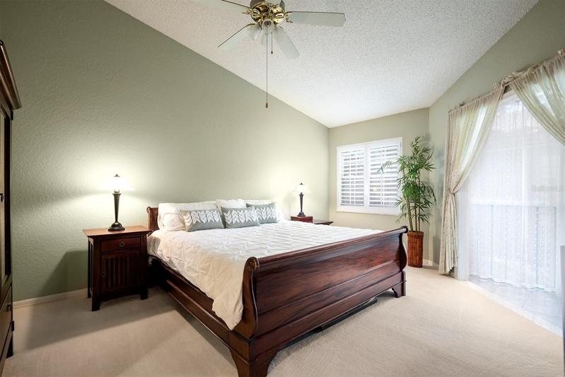 Master bedroom connects to the bonus space for added comfort and space in the main sleeping area.