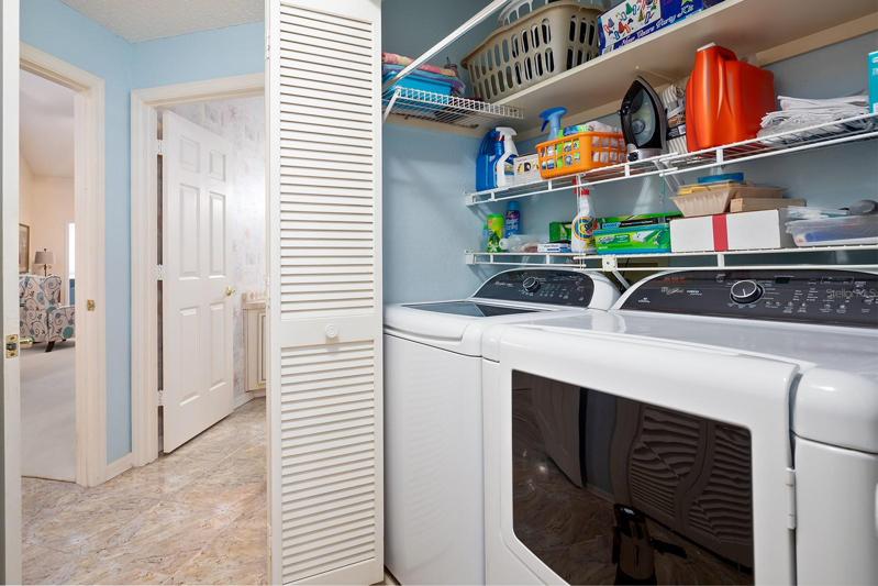 Large interior laundry room too.