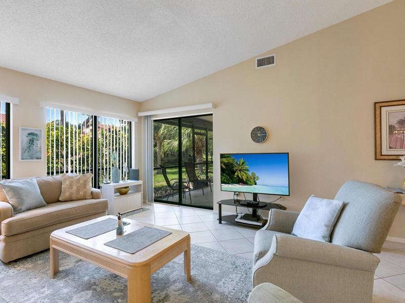 View of Great Room and lanai from dining area