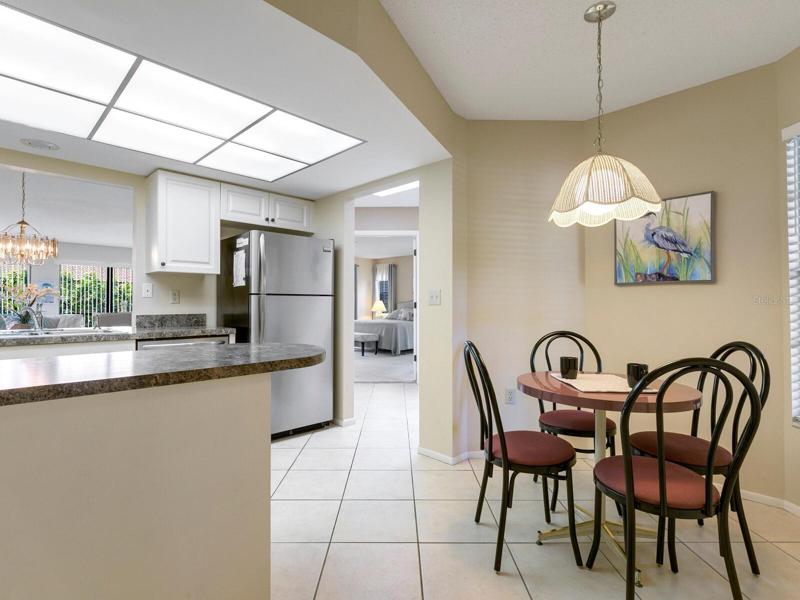 Eat-in kitchen for convenience