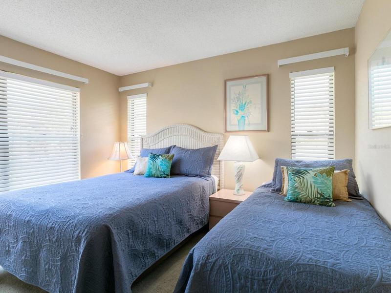 Bedroom 2 with two beds, sleeps 3