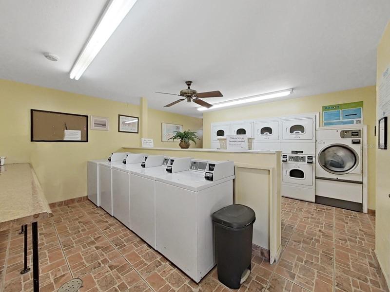 A laundry room is available!