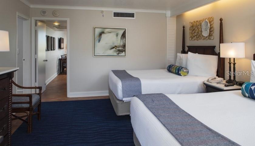 2 comfy Queen beds in bedroom 1