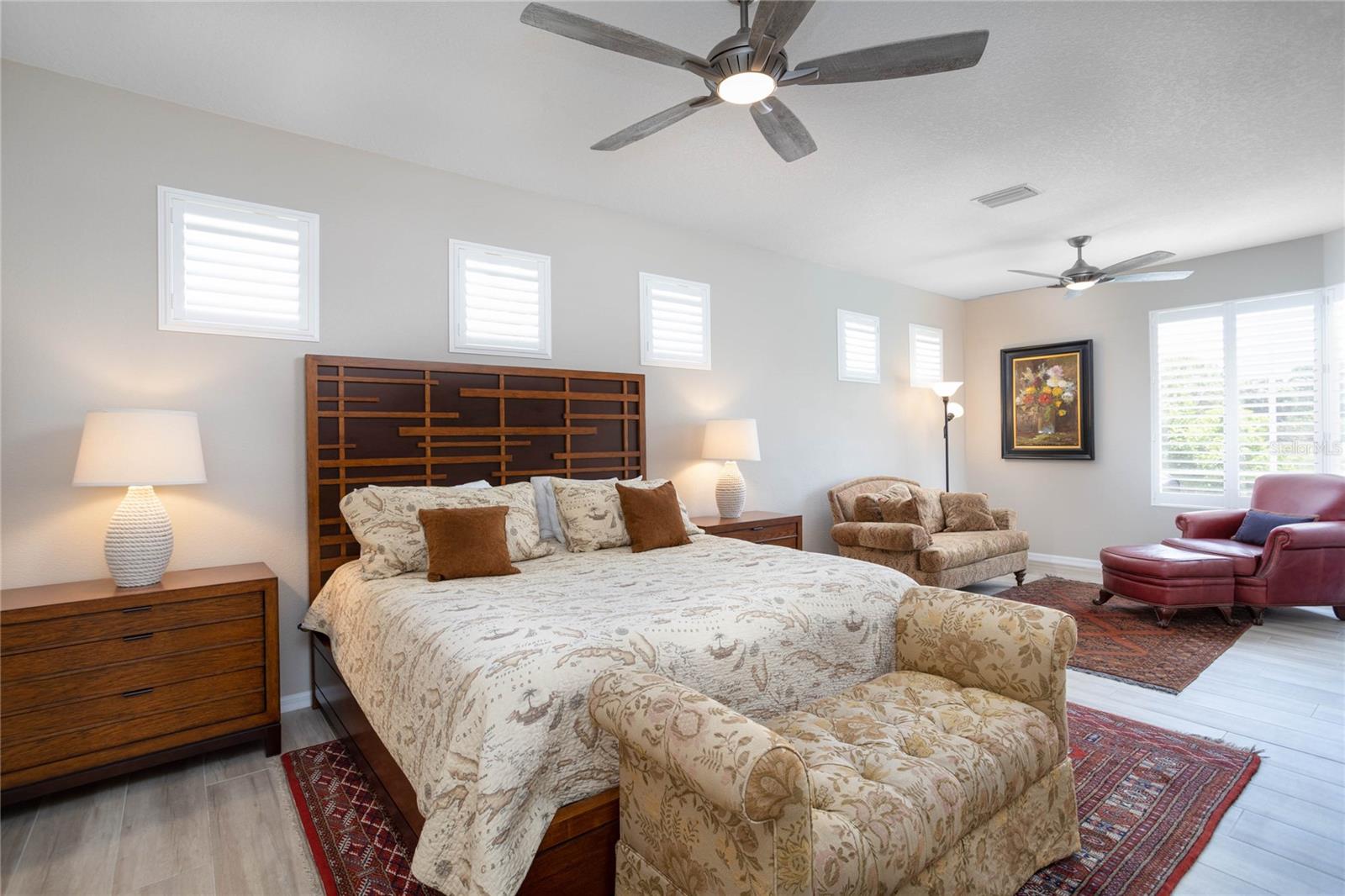 Expansive master suite