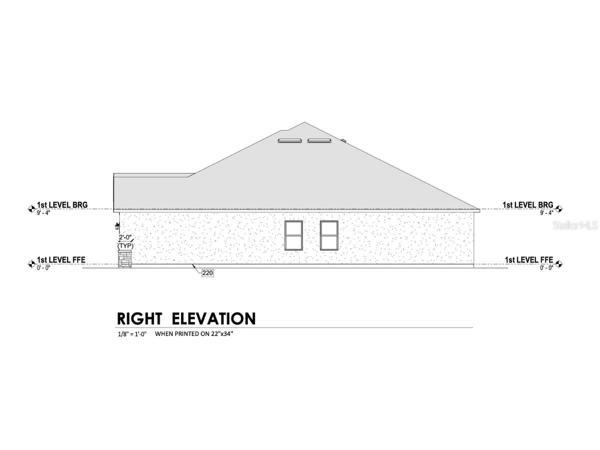 Rear elevation.