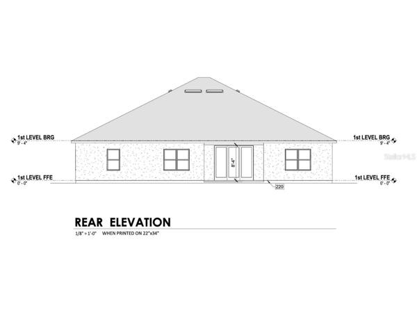 Rear elevation.
