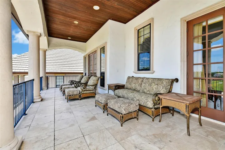 Spacious Balcony with super Comfy Loungers.