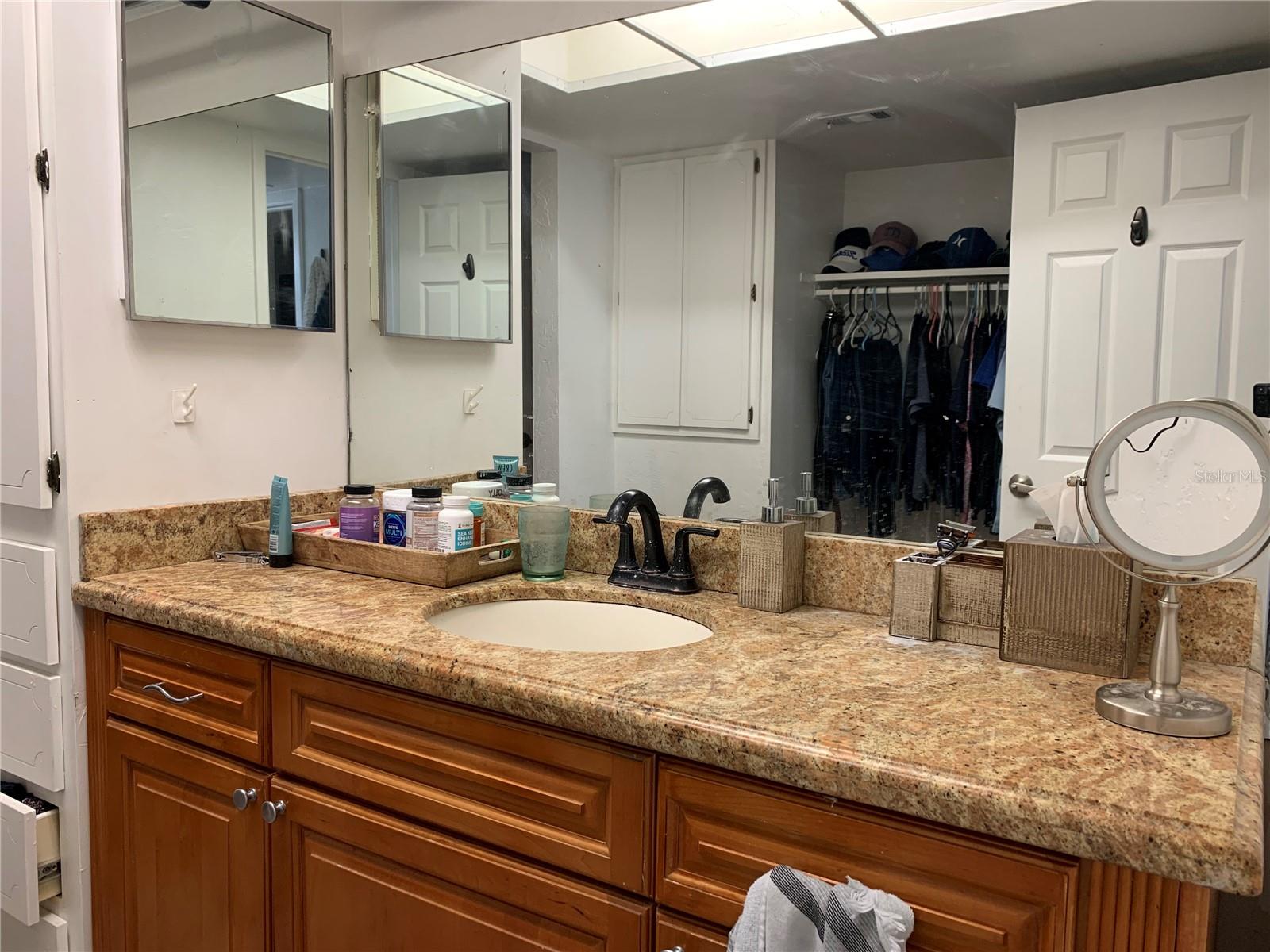 large vanity area