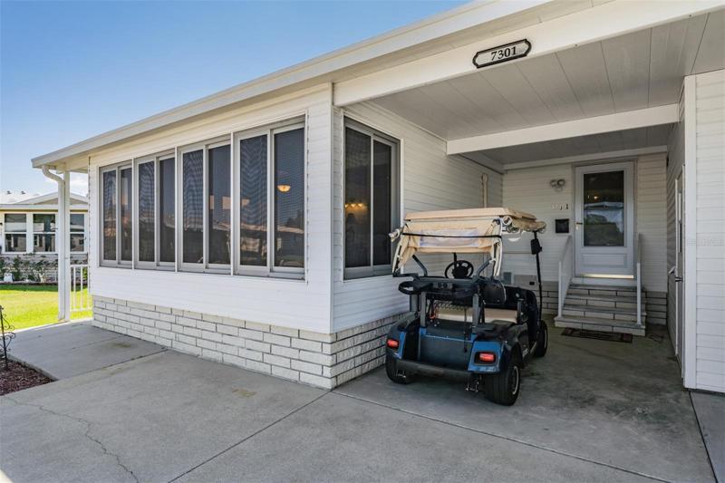 Plenty of options to park golf cart