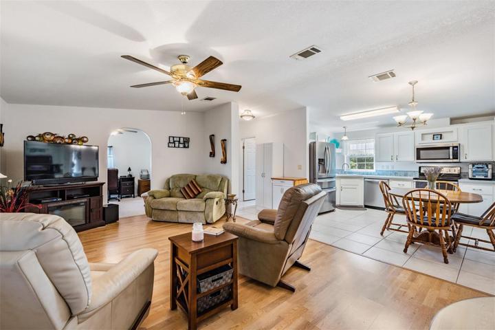 Great room with access to Florida room and flex space