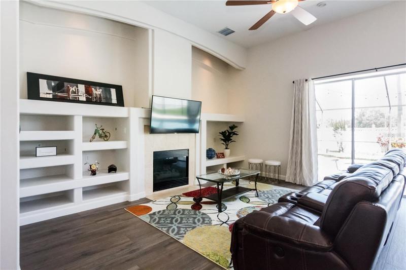 Family Room with fire place