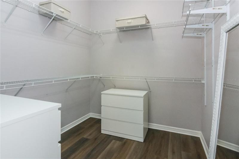 Walk-in closet (Master Bedroom)