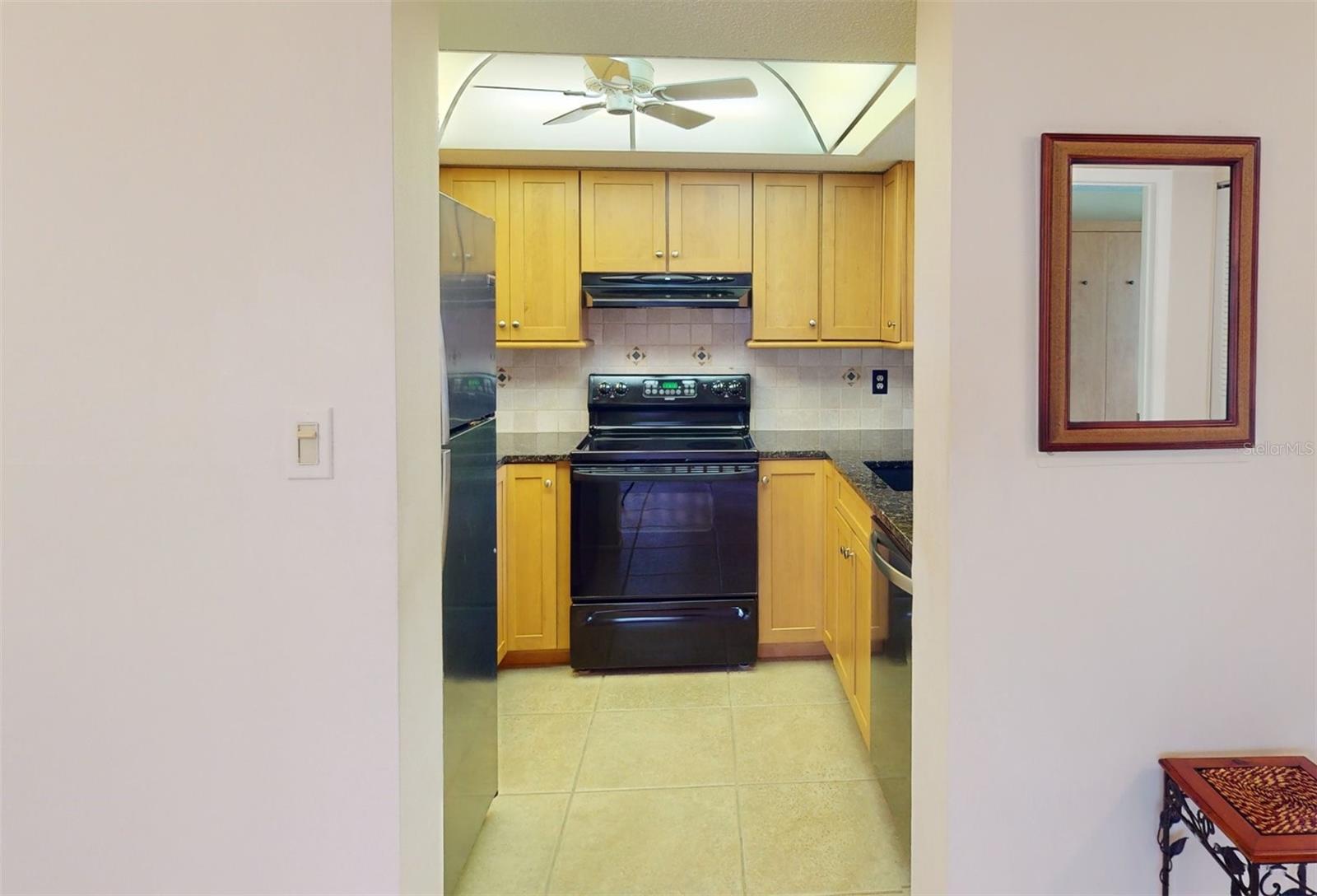 Kitchen view from Living room.