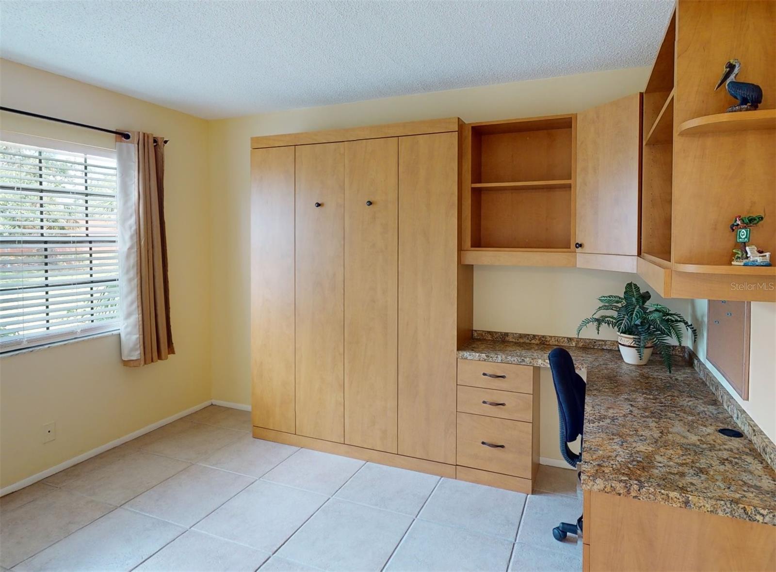 Guest room with murphy bed.
