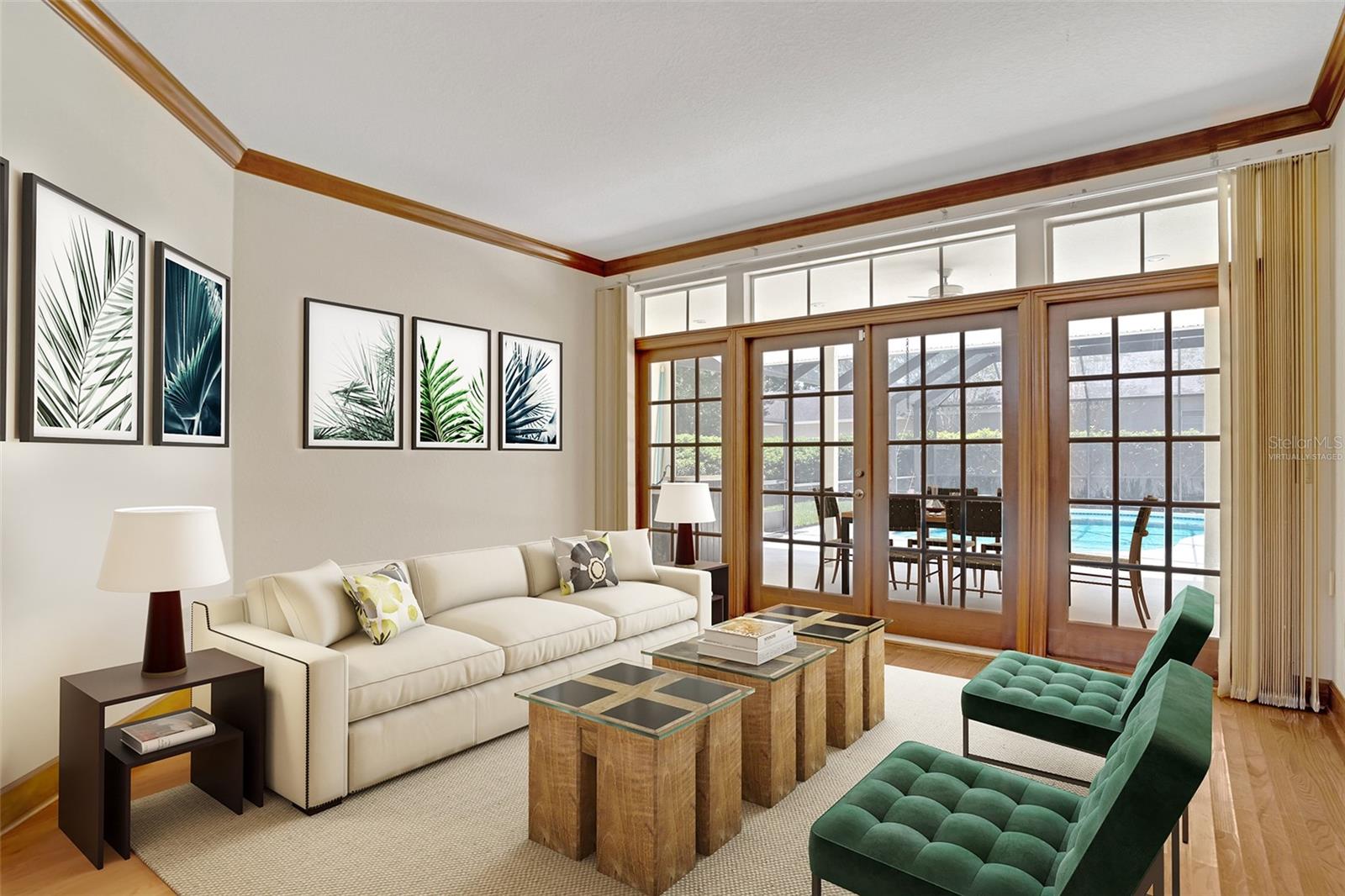 Virtually Staged Living Room