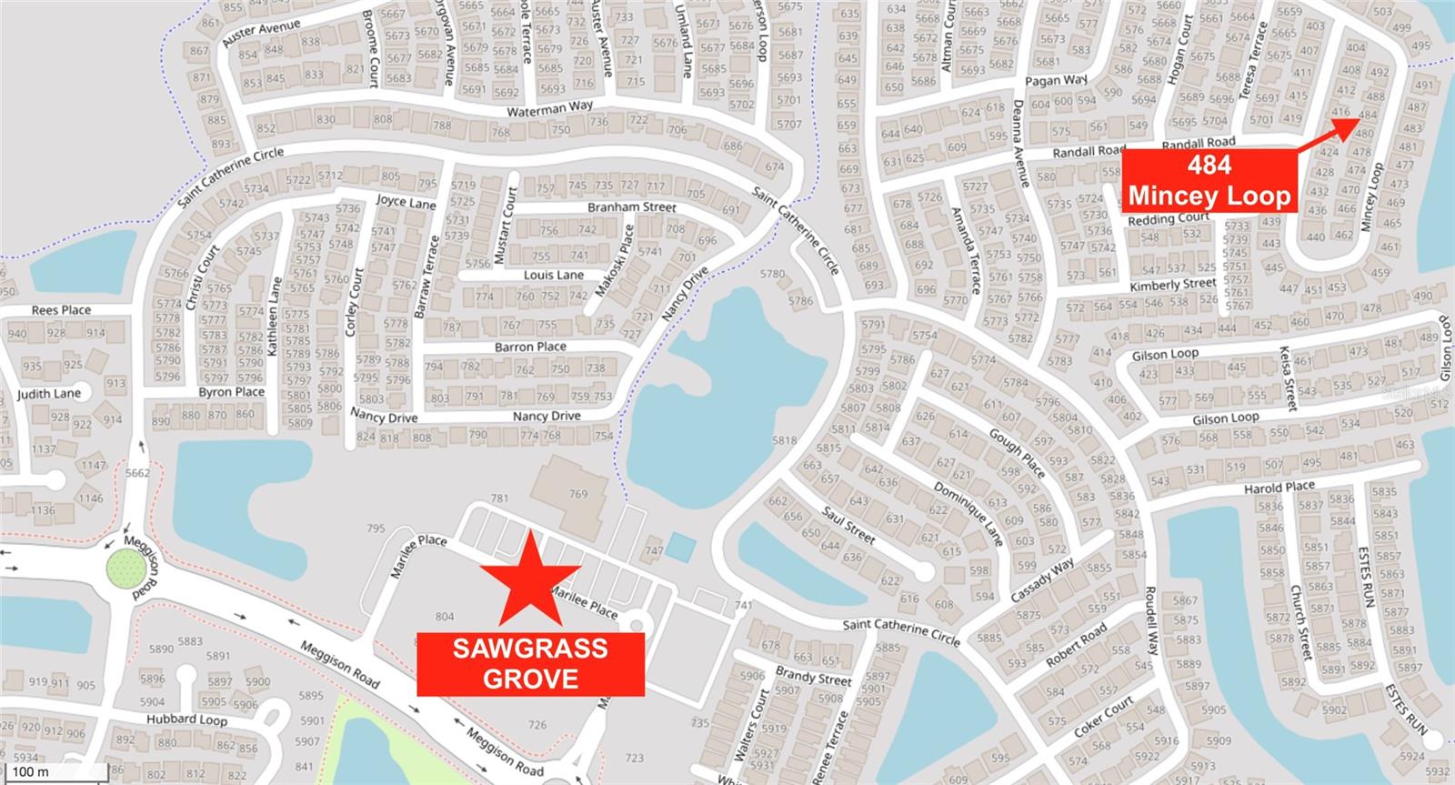 CLOSE TO SAWGRASS GROVE! (Credit: OpenStreetMap)