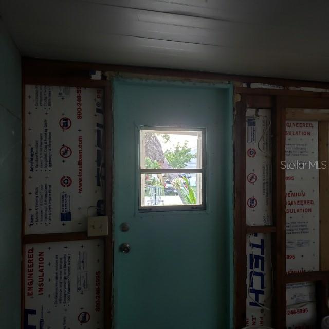 Insulation board installed.