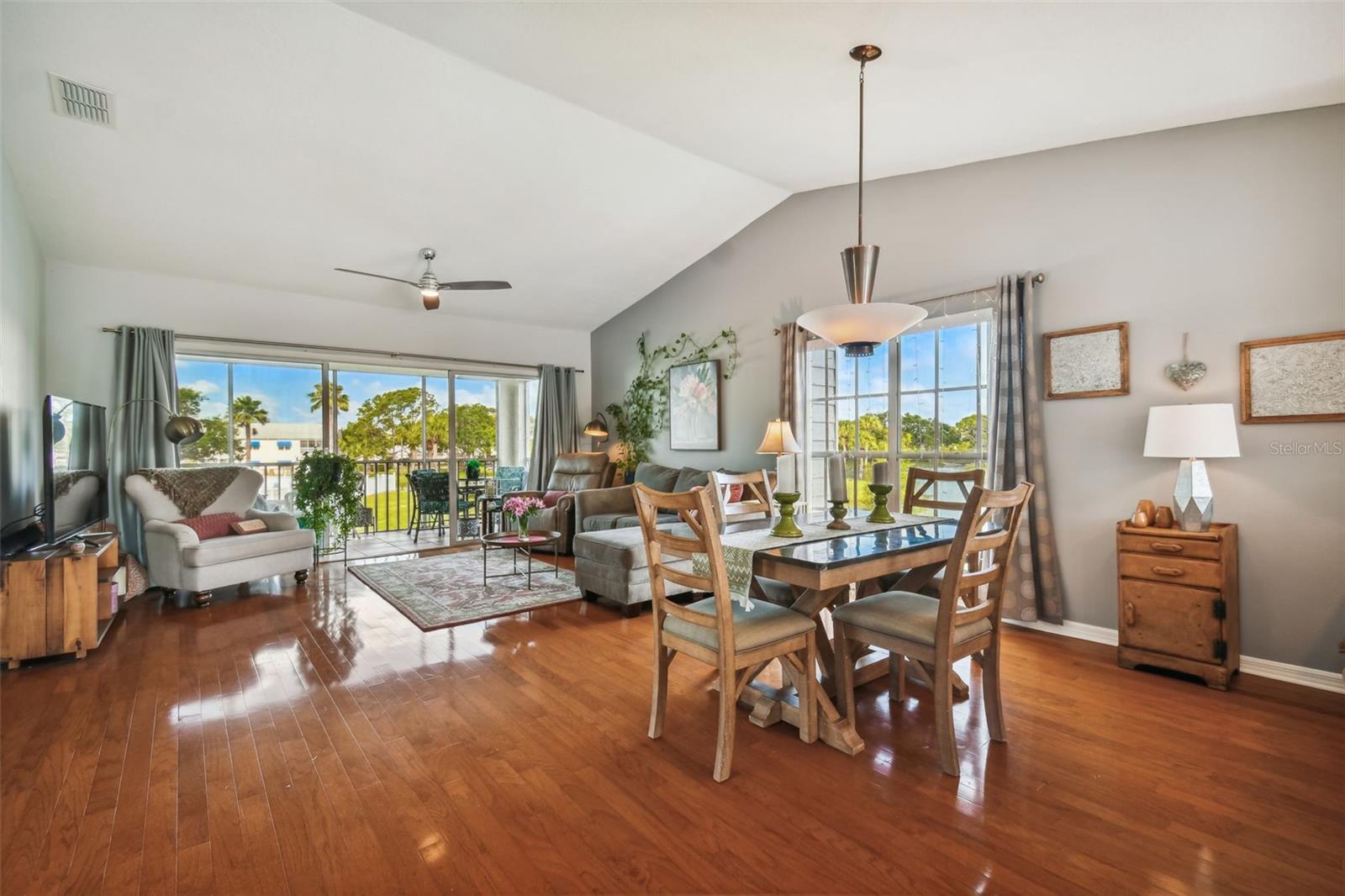 View from your screened rear porch