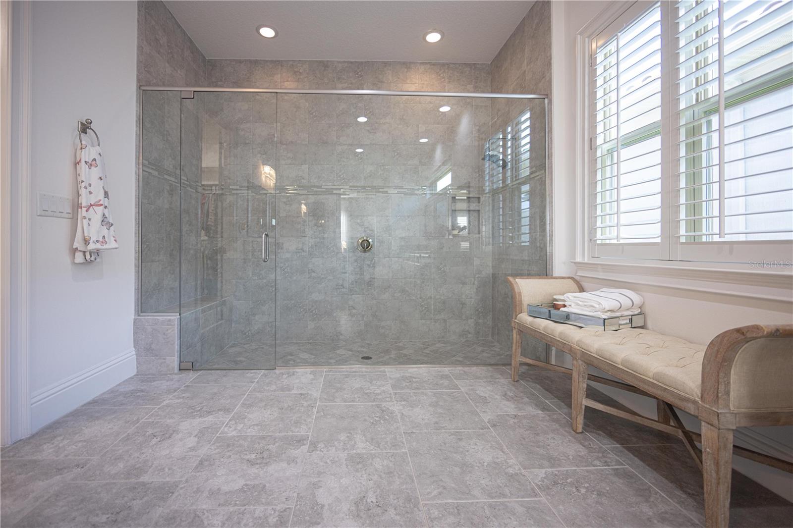 Master shower